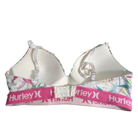 Hurley Bra Womens 36B Padded Underwire Floral Tropical Adjustable Straps - Picture 8 of 9